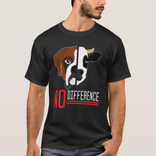T-shirt Chien Vache Végétarien Végétarien Amoureux des ani