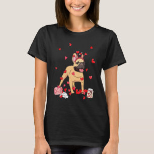 T-shirt Chien Valentine mignonne Français Chien Valentin