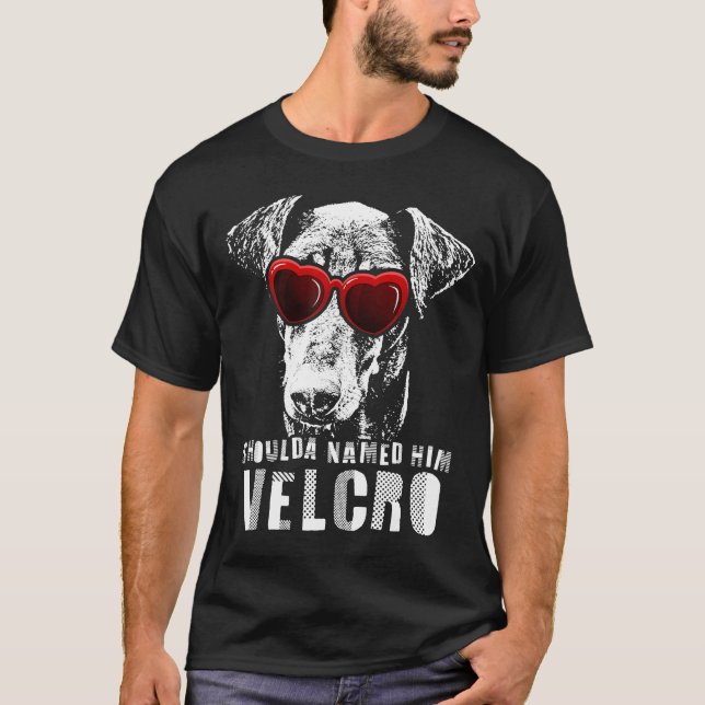 T-shirt Chien Velcro Doberman (Devant)