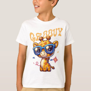 T-shirt Chien Verre Art de Personnage Mignon