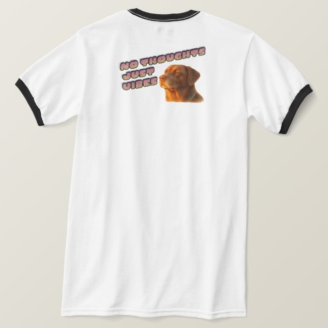 T-shirt Chien Vibes Sans Pensées (Design dos)