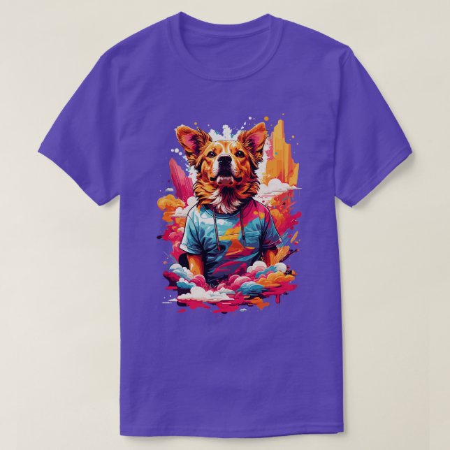 T-shirt Chien Vintage (Design devant)