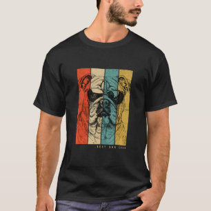T-shirt Chien vintage Chien Maman Papa Enfants Hommes Femm