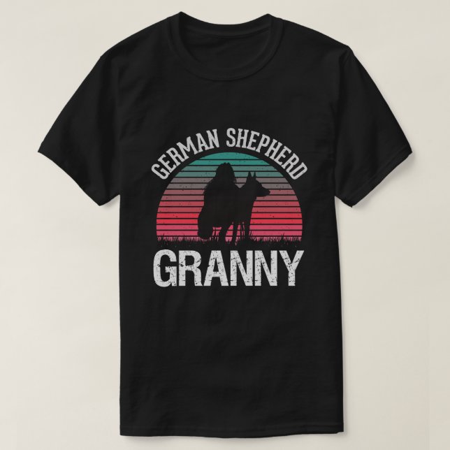 T-shirt Chien Vintage GRANNY (Design devant)