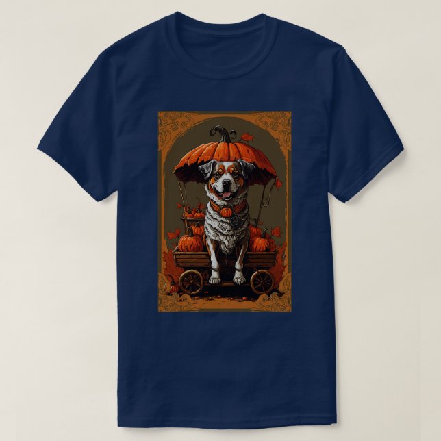T-shirt Chien vintage halloween 5 (Design devant)