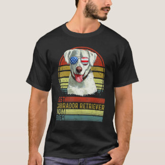 T-shirt Chien Vintage Meilleure Mère Labrador Retriever Ma