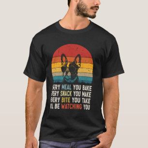 T-shirt Chien Vintage rétro Funny Français Chien Chien à C