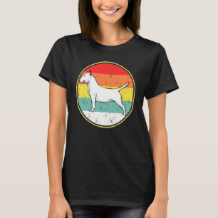 T-shirt Chien vintage Retro Sunset Bull Terrier