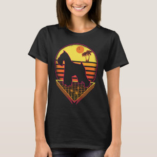 T-shirt Chien Vintage Schnauzer rétro Sunset