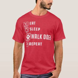 T-shirt Chien Walker Mangez les chiens de promenade de som