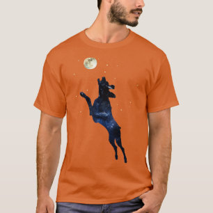 T-shirt Chien Weimaraner saut Double exposition