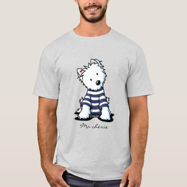 T-shirt Chien Westie Français KiniArt (Devant)