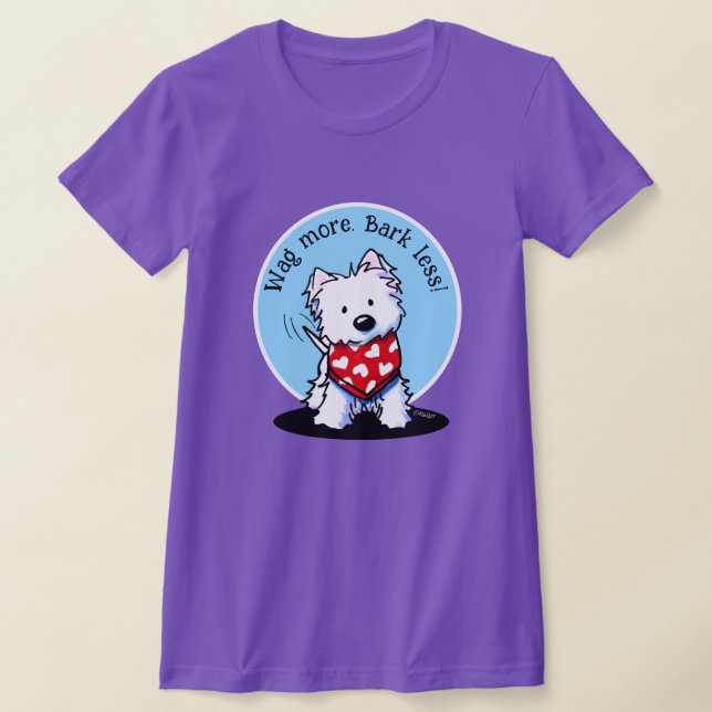 T-shirt Chien Westie KiniArt (Poser)