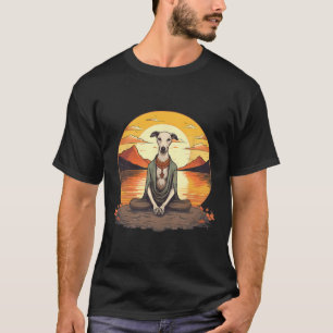 T-shirt Chien Whippet Méditation Yoga Hommes Femmes Enfant