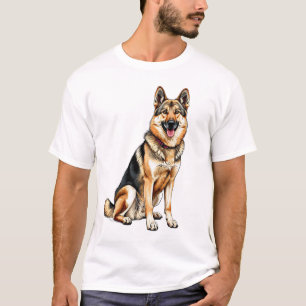 T-shirt Chien Wolfdog Tchécoslovaque Joyeux