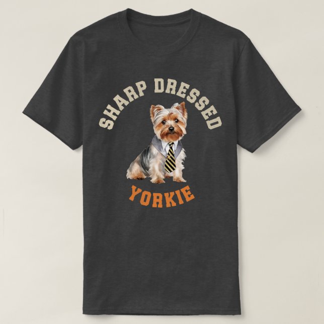 T-shirt Chien Yorkie mignon (Design devant)