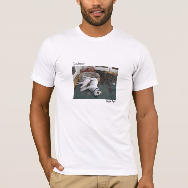 T-shirt Chienchiens de jardinage (Devant)