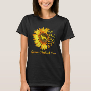 T-shirt Chienne Mère Berger Allemand Tournesol Femmes