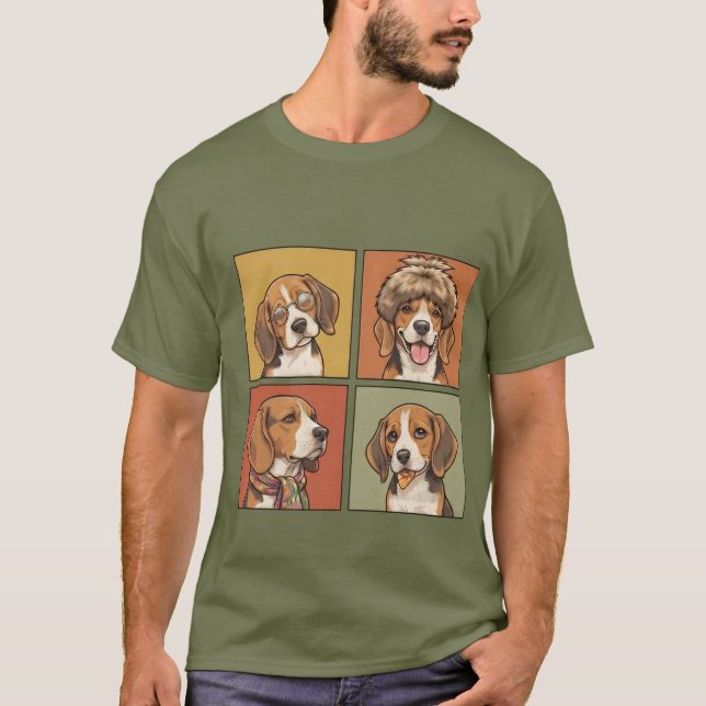 T-shirt chiens (Devant)