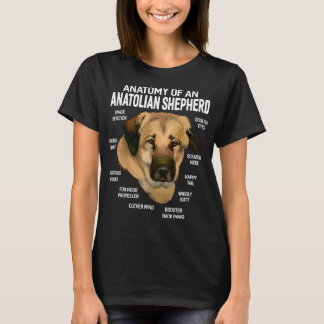 T-shirt Chiens 365 Anatomie d'un champignon de berger anat