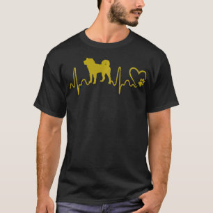 T-shirt Chiens 365 Heartbeat Shiba Inu Chien sauvetage ani