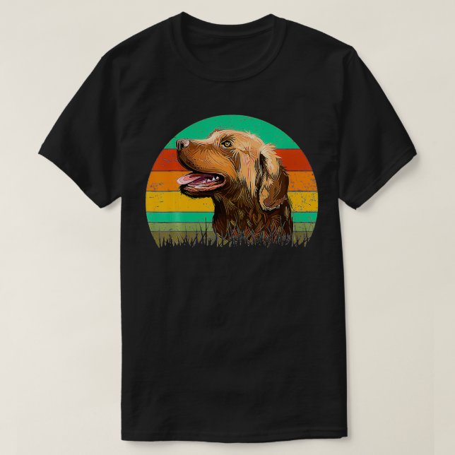 T-shirt Chiens 365 Retro Chesapeake Bay Retriever Chien Vi (Design devant)