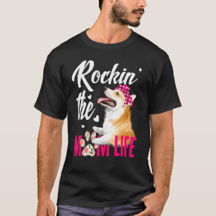T-shirt Chiens 365 Rockin The Corgi Maman Vie Chien