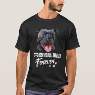 T-shirt Chiens 365 Staffordshire Bull Terrier Forever Cute