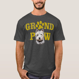 T-shirt Chiens 365 Westie Grand Paw Grandpaw Chien grand-p