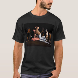 T-shirt Chiens à la chemise des hommes de Manfight