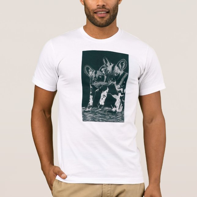 T-shirt Chiens Africain-Sauvages (Devant)