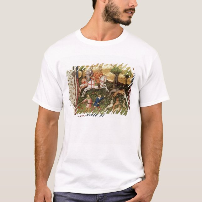 T-shirt Chiens attaquant un léopard, d'un livre (Devant)
