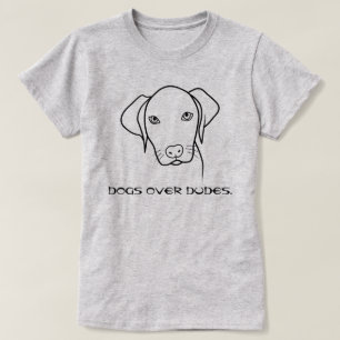 T-shirt Chiens au-dessus de Weimaraner