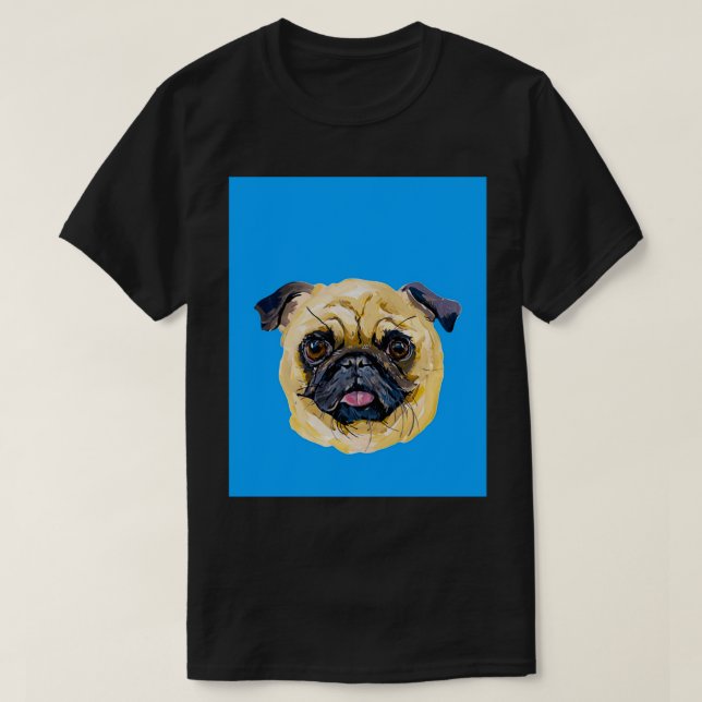 T-shirt Chiens au-dessus des gens Carlin dessin graphique (Design devant)