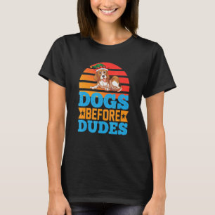 T-shirt Chiens avant les mecs