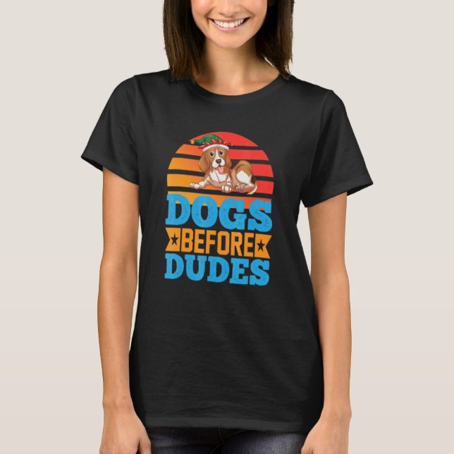 T-shirt Chiens avant les mecs (Devant)