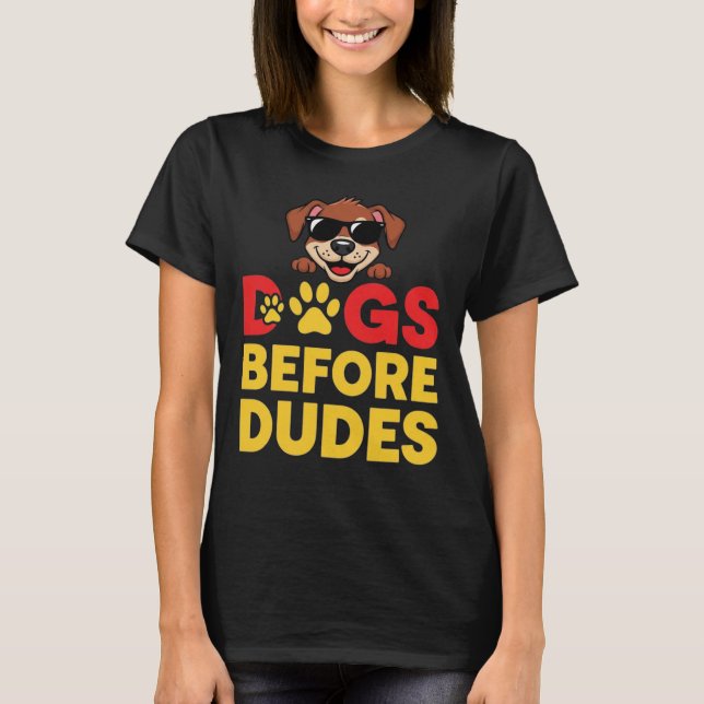 T-shirt Chiens Avant les Mecs (Devant)