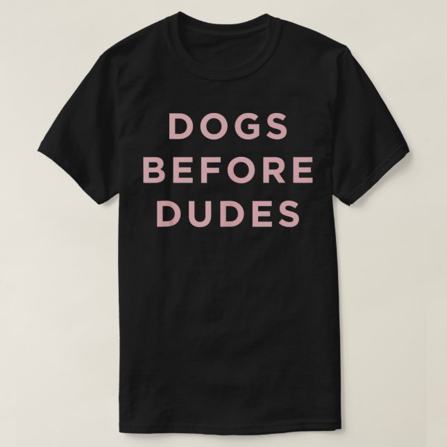 T-shirt Chiens branchés avant les mecs (Design devant)