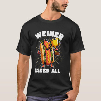 T-shirt Chiens Chauds et Saucisson Weiner prend toute Comp