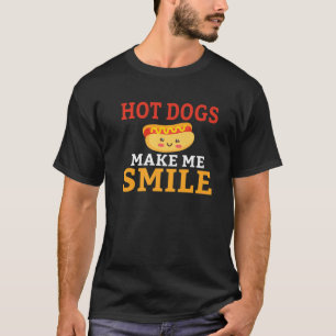 T-shirt Chiens Chauds Me Rendre Smile Hotdog Lover