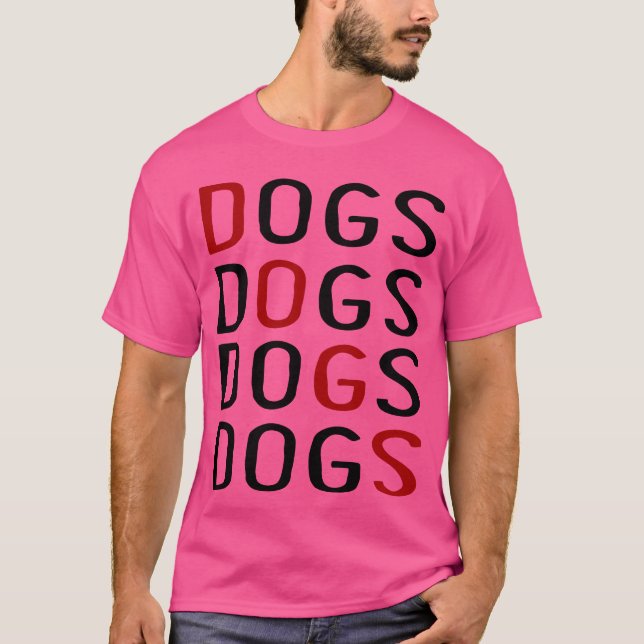 T-shirt Chiens Chiens Chiens Amis rétro (Devant)