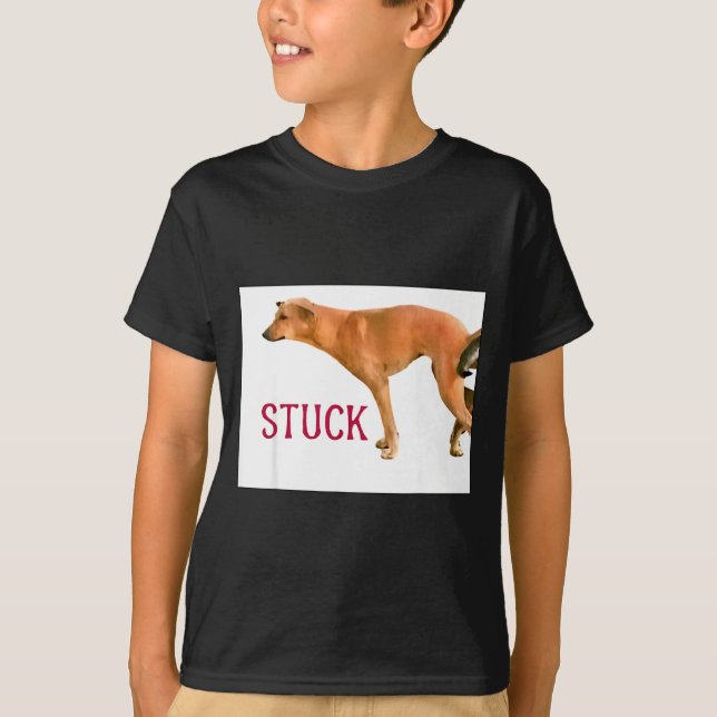 T-shirt Chiens Collés Ensemble Citation Drôle de Couple Ci (Devant)