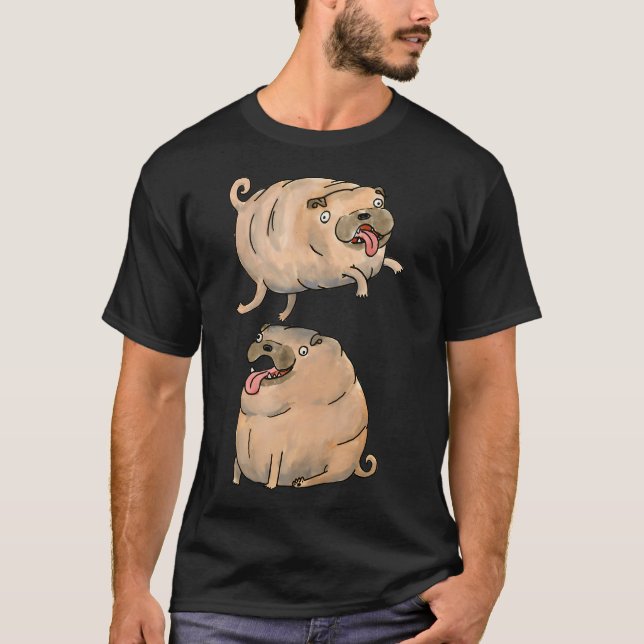 T-shirt Chiens cool faisant des tours de chien cool (Devant)