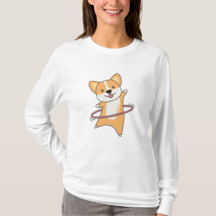 T-shirt Chiens Corgi le Hullern Sport mignon Chien drôle