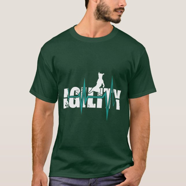 T-shirt Chiens d'agilité garçon d'agilité (Devant)