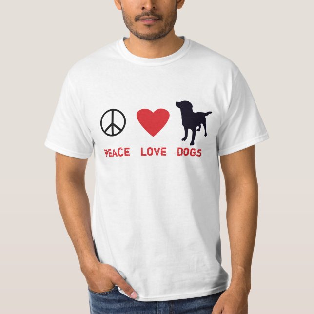 T-shirt Chiens d'amour de paix (Devant)