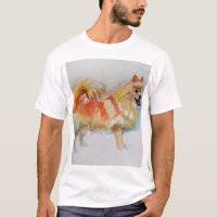 Chiens d'aquarelle allemands Spitz Pomeranian