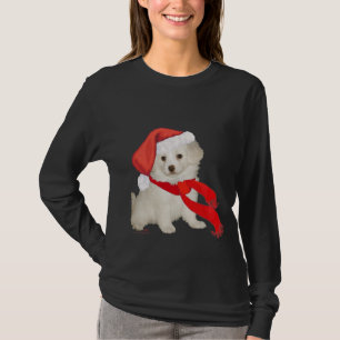 T-shirt Chiens d'assistance du Père Noël Caniche / Bichon