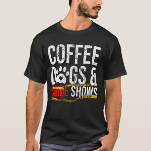 T-shirt Chiens de café et spectacles criminels