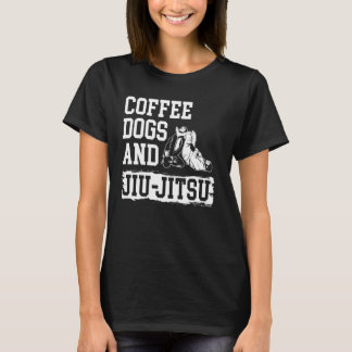 T-shirt Chiens de café Jiu Jitsu BJJ Dogs